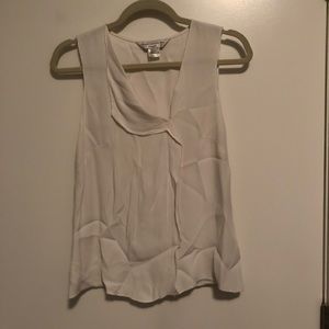 French Connection white imitation silk top